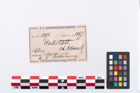 Etikett zu Bronzescheibe (NHMW-PRAE-001395)